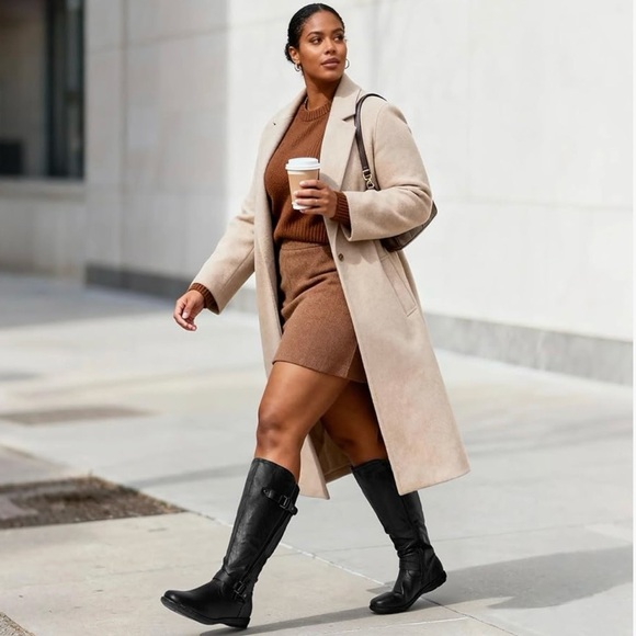 DREAM PAIRS Women’s Wide Calf Knee-High Winter Boots - Picture 8 of 9